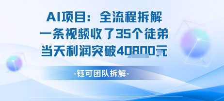 AI收徒变现闭环：一条视频收35人，日入1k+(附完整SOP)-初遇