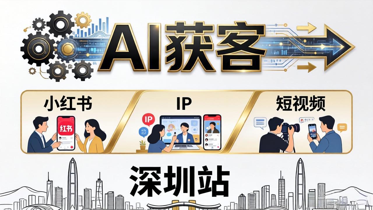 2026AI获客大课深圳站：4月17日-19日3天2夜拆透小红书+IP+短视频，老板操盘手必来-初遇