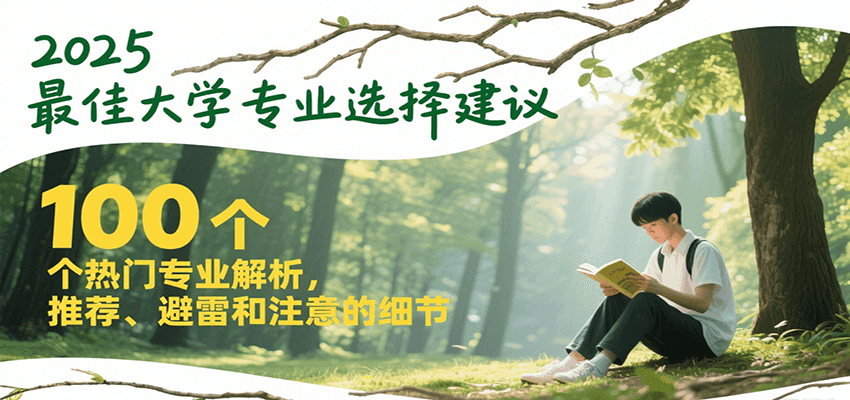 2025最佳大学专业选择建议,100个热门专业解析,推荐、避雷和注意的细节-初遇