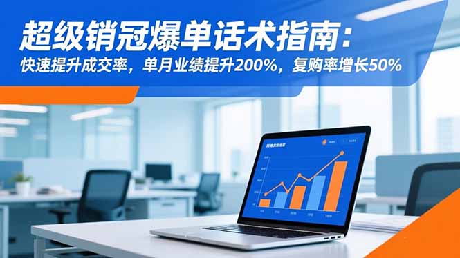 超级销冠爆单话术指南:快速提升成交率,单月业绩提升200%,复购率增长50%-初遇