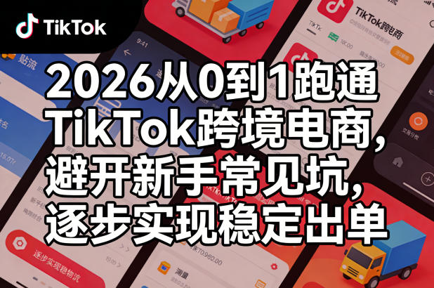 2026从0到1跑通TikTok跨境电商，避开新手常见坑，逐步实现稳定出单(更新0414)-初遇