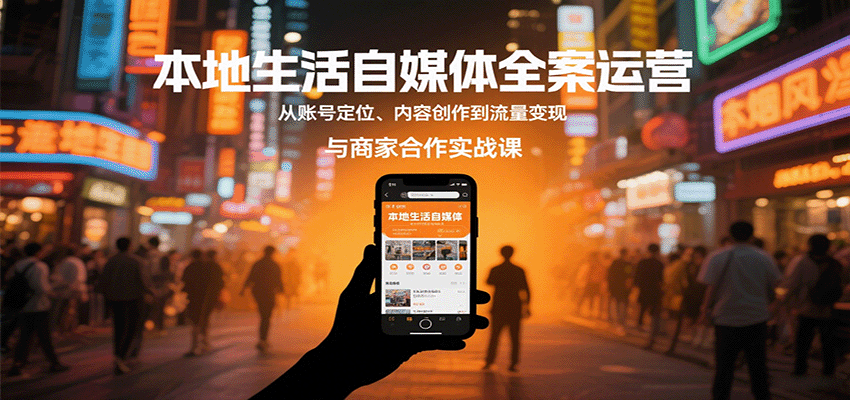 本地生活自媒体全案运营,从账号定位、内容创作到流量变现与商家合作实战课-初遇