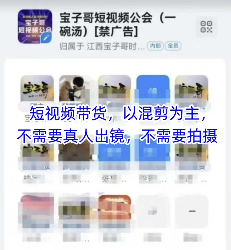 宝子哥头部团队短视频带货，以混剪为主，不需要真人出镜，不需要拍摄【更新26年1月】-初遇
