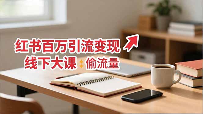 小红书百万引流变现-11月线下大课:分享从0到百万引流路径,手把手教偷流量、拿结果-初遇