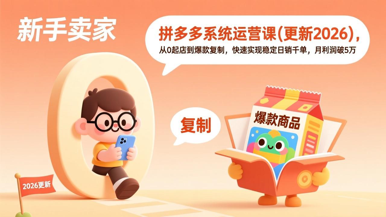 拼多多系统运营课(更新3月-初遇