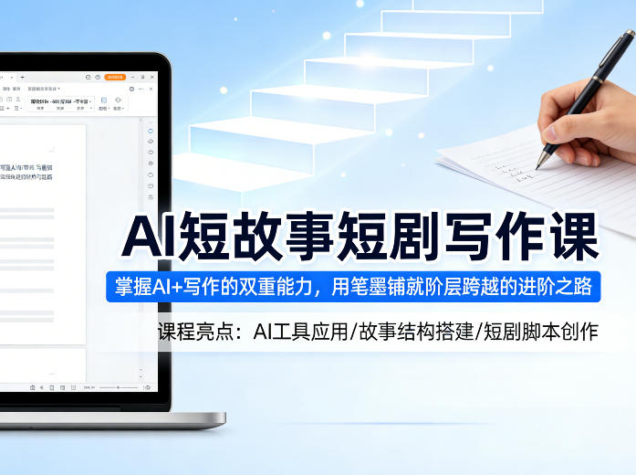 AI短故事短剧写作课，掌握AI+写作的双重能力，用笔墨铺就阶层跨越的进阶之路-初遇