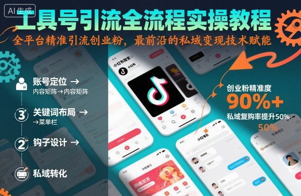 工具号引流全流程保姆级实操教程,全平台精准引流创业粉,最前沿的私域变现技术赋能-初遇
