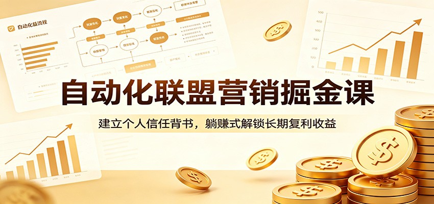 自动化联盟营销掘金课：建立个人信任背书，躺赚式解锁长期复利收益-初遇