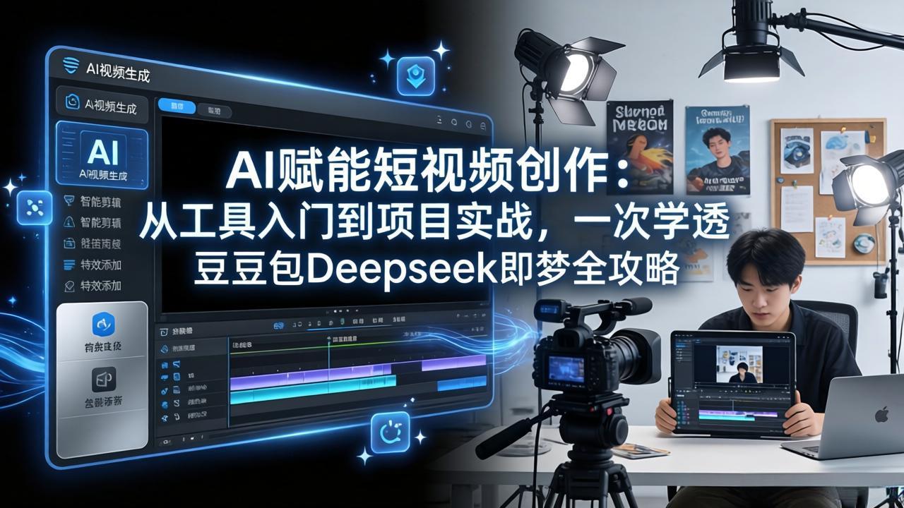AI赋能短视频创作：从工具入门到项目实战，一次学透豆包Deepseek即梦全攻略-初遇