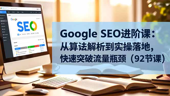 Google SEO进阶课:从算法解析到实操落地,快速突破流量瓶颈(92节课-初遇