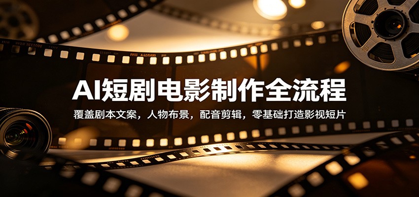 AI短剧电影制作全流程：覆盖剧本文案，人物布景，配音剪辑，零基础打造影视短片-初遇