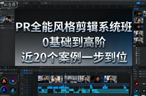 PR全能风格剪辑系统班,0基础到高阶,近20个案例一步到位-初遇