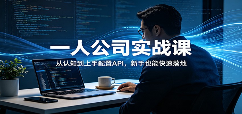 一人公司实战课：从认知到上手配置API，新手也能快速落地-初遇