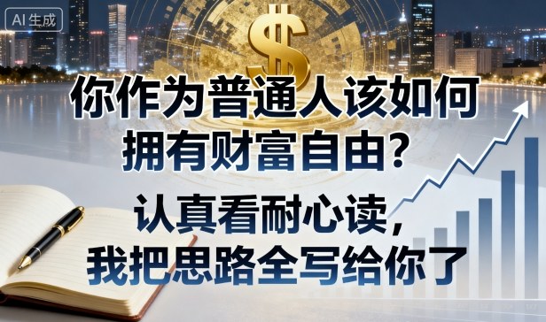 付费文章：你作为普通人该如何拥有财富自由？认真看耐心读，我把思路全写给你了-初遇