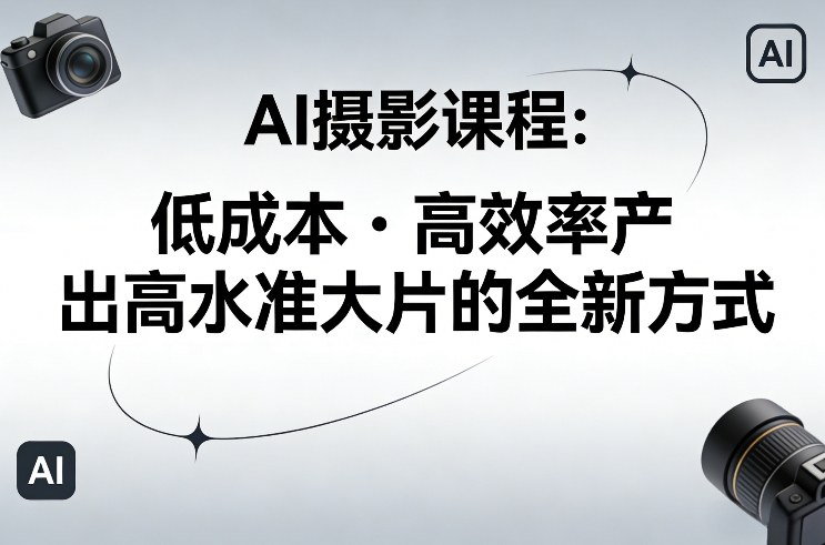 AI摄影课程，低成本高效率产出高水准大片的全新方式-初遇