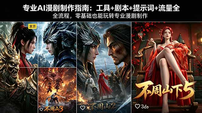 专业AI漫剧制作指南：工具+剧本+提示词+流量全流程，零基础也能玩转专业漫剧制作-初遇