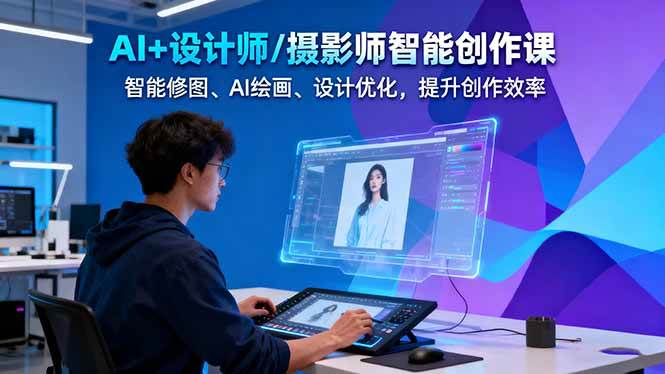 AI+设计师/摄影师智能创作课:智能修图、AI绘画、设计优化,提升创作效率-初遇