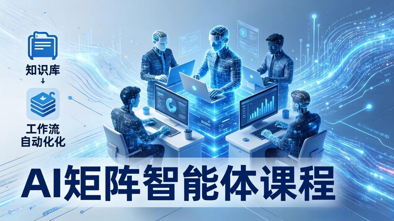 AI矩阵智能体实战：100个数字员工批量生产内容，文本知识库+工作流自动化全搞定-初遇