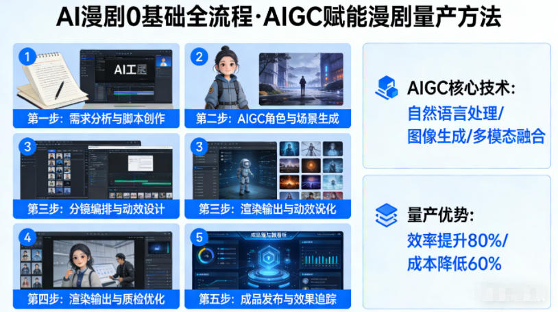 AI漫剧0基础全流程，快速掌握AIGC赋能的漫剧量产方法-初遇