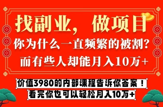 价值3980的网创内部课程,告诉你互联网创业月入10个W的秘密【揭秘】-初遇