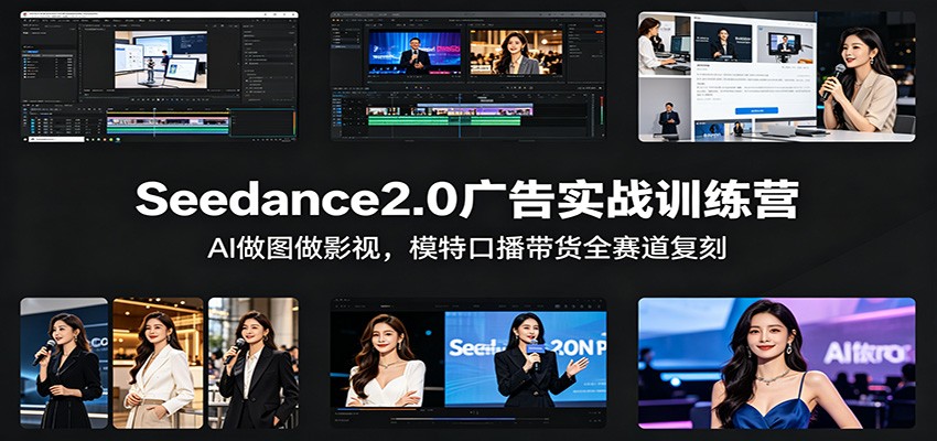 Seedance2.0广告实战训练营：AI做图做影视，模特口播带货全赛道复刻-初遇