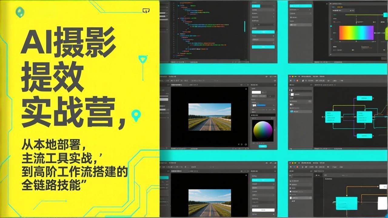 AI+摄影提效实战营，从本地部署，主流工具实战，到高阶工作流搭建的全链路技能-初遇