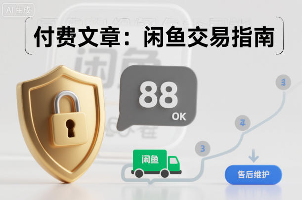 付费文章:闲鱼交易指南,怎么才能降低被坑被马扁的概率-初遇