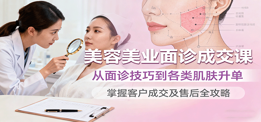 美容美业面诊成交课,从面诊技巧到各类肌肤升单,掌握客户成交及售后全攻略-初遇