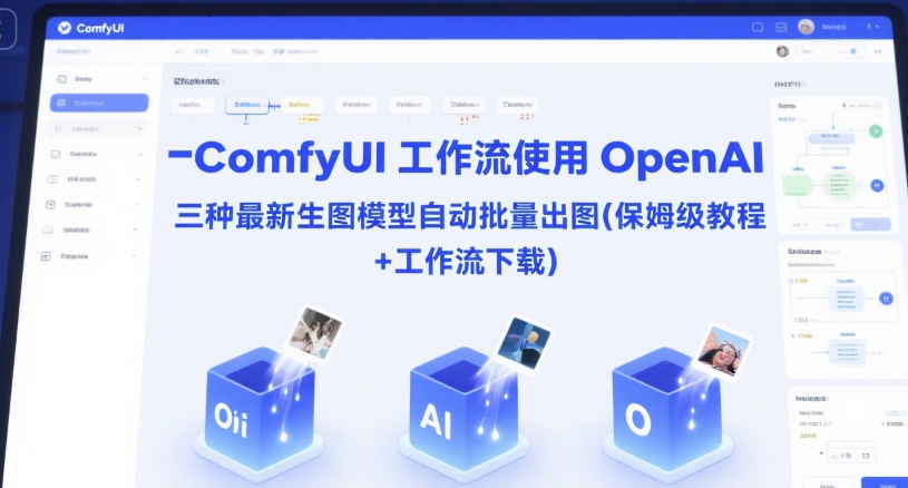 ComfyUI 工作流使用 OpenAI 三种最新生图模型自动批量出图(保姆级教程+工作流下载)-初遇
