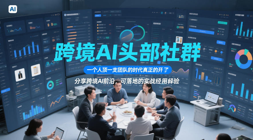 跨境AI头部社群，一个人顶一支团队的时代真正的开始了，分享跨境AI前沿，可落地的实战经验(更新4月22日)-初遇