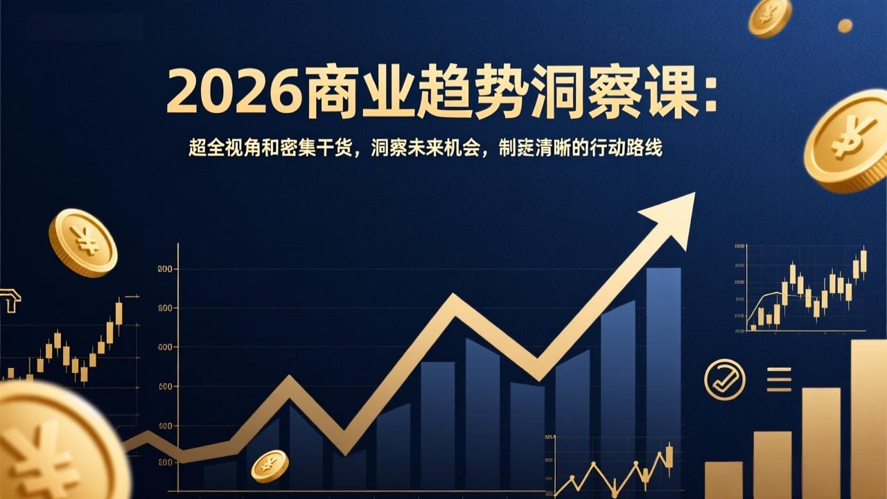 2026商业趋势洞察课：超全视角和密集干货，洞察未来机会，制定清晰的行动路线-初遇