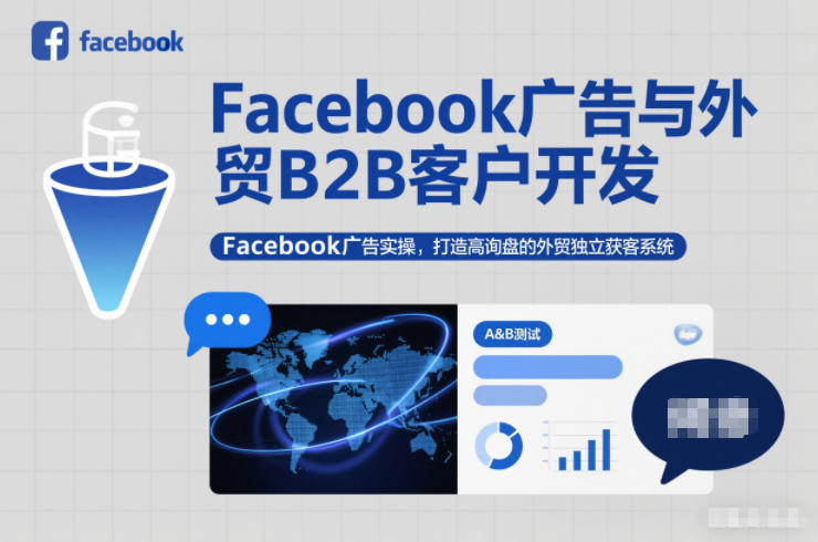 Facebook广告与外贸B2B客户开发,Facebook广告实操,打造高询盘的外贸独立获客系统-初遇