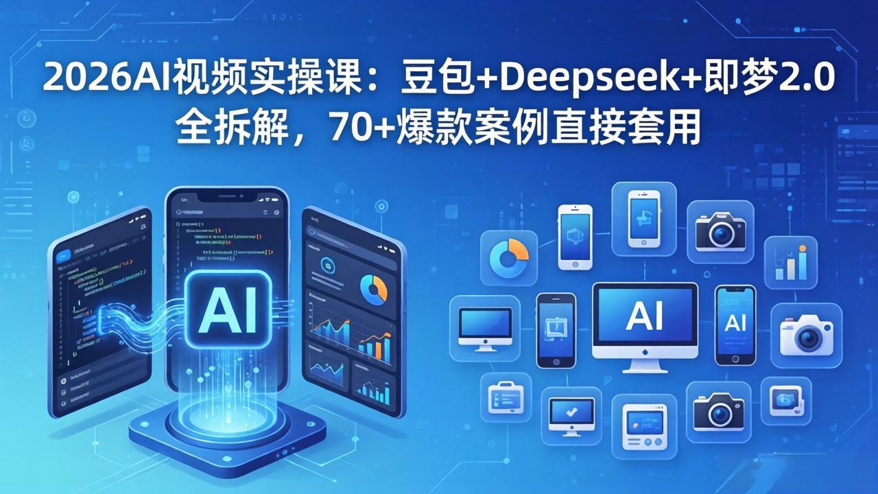 2026AI视频实操课：豆包+Deepseek+即梦2.0全拆解，70+爆款案例直接套用-初遇