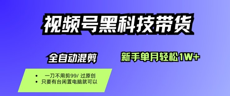 视频号黑科技短视频带货，新手一个月也1W+，纯搬运一刀不用剪，零投入【揭秘】-初遇