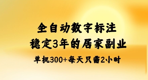 全自动数字标注，稳定3年的蓝海项目，居家也能矩阵开干的副业，单机日入3张+【揭秘】-初遇