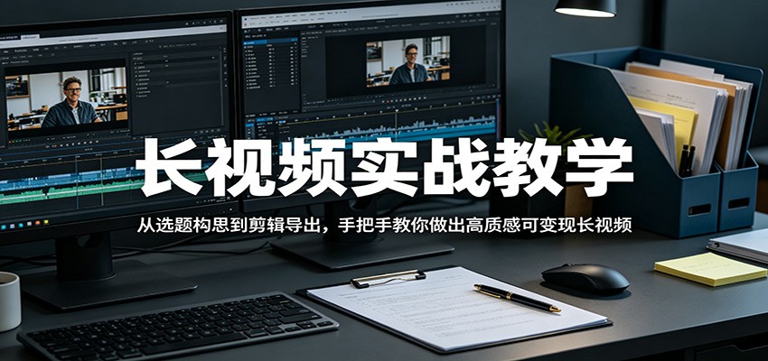 长视频实战教学，从选题构思到剪辑导出，手把手教你做出高质感可变现长视频-初遇