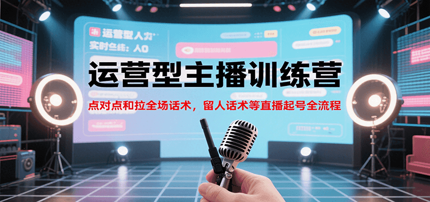 运营型主播训练营，点对点和拉全场话术，留人话术等直播起号全流程(更新8月)-初遇