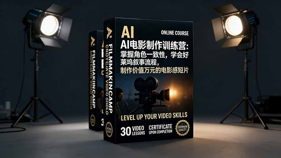 AI电影制作训练营：掌握角色一致性，学会好莱坞叙事流程，制作价值万元的电影感短片-初遇
