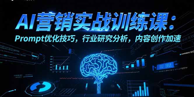 AI营销实战训练课：Prompt优化技巧，行业研究分析，内容创作加速-初遇
