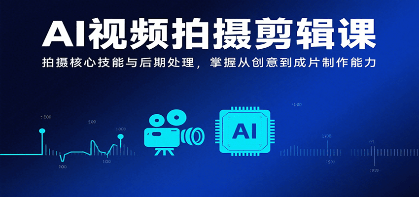 AI视频拍摄剪辑课，拍摄核心技能与后期处理，掌握从创意到成片制作能力-初遇