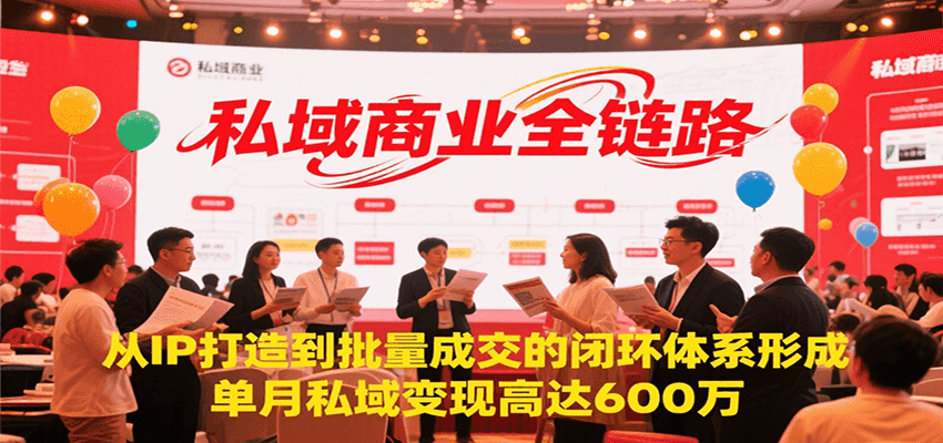 私域商业全链路,从IP打造到批量成交的闭环体系形成,单月私域变现600万-初遇
