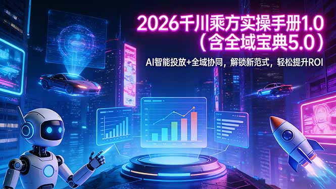 2026 千川乘方实操手册 1.0(含全域宝典 5.0-初遇
