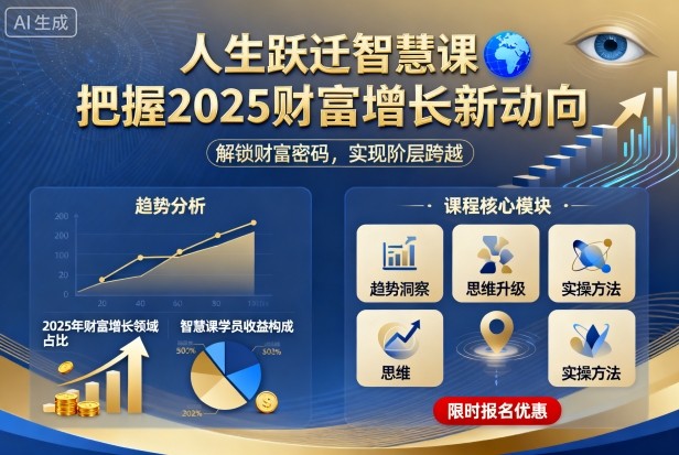 人生跃迁智慧课，把据2025财富增长新动向-初遇