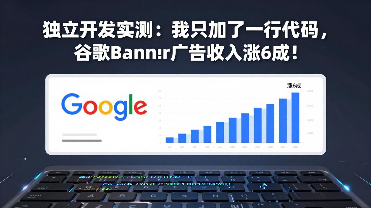付费文章：独立开发实测：我只加了一行代码，谷歌Banner广告收入涨6成！-初遇