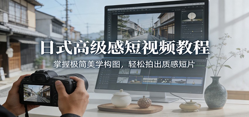 日式高级感短视频教程：掌握极简美学构图，轻松拍出质感短片-初遇