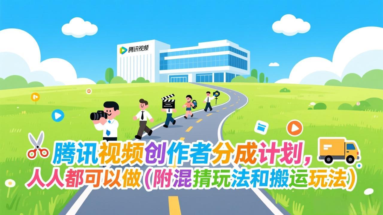 腾讯视频创作者分成计划，人人都可以做(附混剪玩法和搬运玩法-初遇