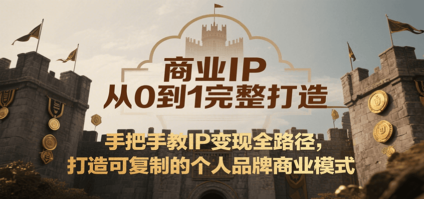 商业IP从0到1完整打造，手把手教IP变现全路径，打造可复制的个人品牌商业模式-初遇