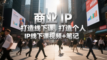 商业IP打造线下课,打造个人 IP线下课视频+笔记-初遇