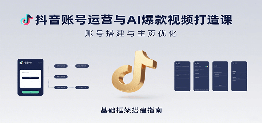 抖音账号运营与AI爆款视频打造课:含账号搭建、运营及多种AI特效视频制作方法-初遇