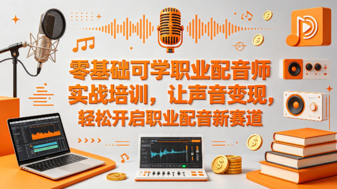 零基础可学职业配音师实战培训，让声音变现，轻松开启职业配音新赛道-初遇